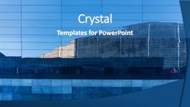  Presentation with modern building - Beautiful PPT theme featuring city image - universal basic modern backdrop and a  colored foreground