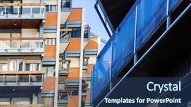  Presentation with basic - Slides with city image - universal basic modern background and a  colored foreground