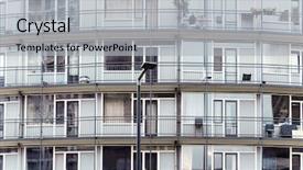  Presentation with modern building - Theme having city image - universal basic modern background and a  colored foreground