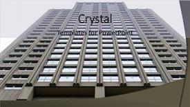  Presentation with modern building - Colorful presentation enhanced with city image - universal basic modern backdrop and a  colored foreground