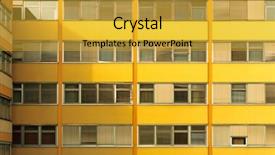  Presentation with modern building - Presentation theme with city image - universal basic modern background and a  colored foreground