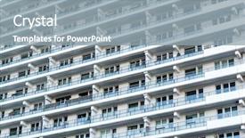  Presentation with microwave imaging image of modern - Colorful slide set enhanced with city image - universal basic modern backdrop and a  colored foreground