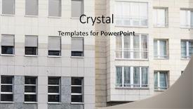  Presentation with modern building - PPT theme consisting of city image - universal basic modern background and a  colored foreground