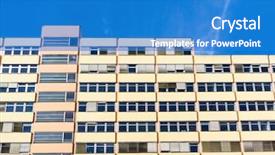  Presentation with modern building - Beautiful PPT theme featuring city image - universal basic modern backdrop and a teal colored foreground