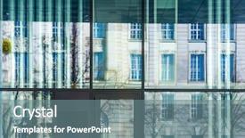  Presentation with modern building - Cool new PPT theme with city image - universal basic modern backdrop and a gray colored foreground