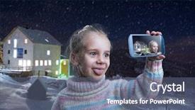  Presentation with girl mentor - Amazing presentation having city kids - little girl doing selfie backdrop and a  colored foreground