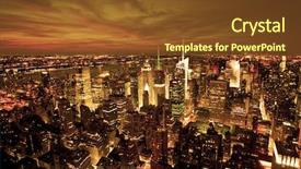  Presentation with empire state building - Beautiful presentation featuring close up electric saw to sawing wood board solf focus backdrop and a violet colored foreground.