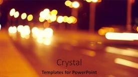  Presentation with light abstract - Cool new presentation design with city lights abstract light texture backdrop and a red colored foreground