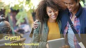  Presentation with journey - Colorful slides enhanced with city map of new backdrop and a coral colored foreground