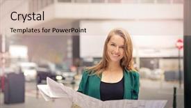  Presentation with city map - Amazing slides having city map backdrop and a lemonade colored foreground