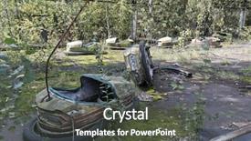  Presentation with chernobyl - PPT theme enhanced with city near chernobyl nuclear reactor background and a dark gray colored foreground