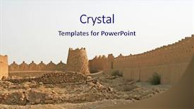  Presentation with riyadh - Beautiful presentation featuring city near riyadh saudi arabia backdrop and a sky blue colored foreground