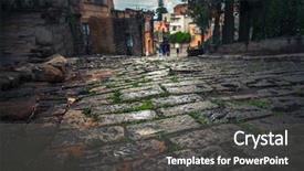  Presentation with city street - Theme having city of antananarivo madagascar background and a gray colored foreground