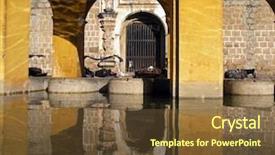  Presentation with guatemala - Cool new slide set with city of antigua in guatemala backdrop and a tawny brown colored foreground