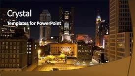  Presentation with statehouse - Cool new slides with colorful abstract pattern of pixels and color lines for background images backdrop and a tawny brown colored foreground.