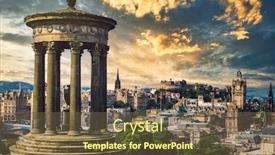  Presentation with scotland - Amazing presentation having city-of-edinburgh-in-scotland backdrop and a tawny brown colored foreground