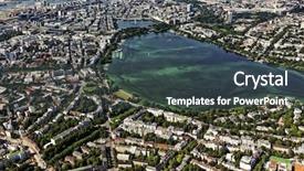  Presentation with hamburg - Cool new slide set with city of hamburg with alster backdrop and a  colored foreground