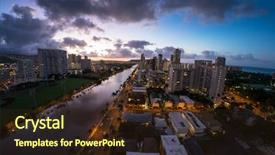  Presentation with honolulu hawaii - Amazing presentation theme having city of honolulu at early backdrop and a  colored foreground