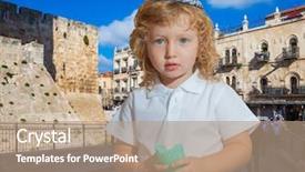  Presentation with king david - Colorful PPT layouts enhanced with city of king david backdrop and a coral colored foreground