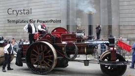  Presentation with old england - Presentation theme having city-of-london-england-november background and a light gray colored foreground