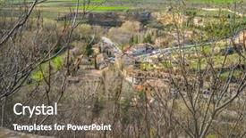  Presentation with ancient roman - Audience pleasing slide set consisting of city of segovia ancient roman backdrop and a  colored foreground