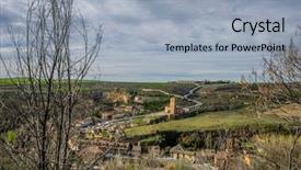  Presentation with ancient roman - Amazing presentation design having city of segovia ancient roman backdrop and a  colored foreground