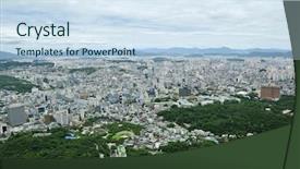  Presentation with korea - Amazing presentation theme having city of seoul south korea backdrop and a  colored foreground