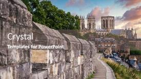  Presentation with medieval - Beautiful PPT layouts featuring city-of-york-its-medieval backdrop and a gray colored foreground