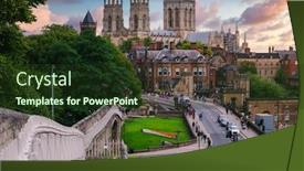  Presentation with medieval - Slide deck with city-of-york-its-medieval background and a tawny brown colored foreground