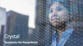  Presentation with looking glass - PPT theme enhanced with new year family holiday festival background and a gray colored foreground