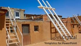  Presentation with albuquerque - PPT layouts featuring city outside albuquerque new mexico background and a coral colored foreground