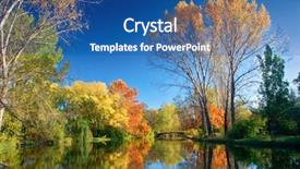  Presentation with macedonia - Slides with city park in skopje background and a ocean colored foreground