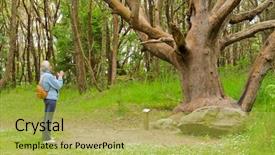  Presentation with vancouver city - PPT layouts enhanced with city park in vancouver canada background and a  colored foreground