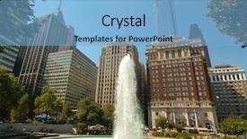  Presentation with philadelphia - Presentation theme enhanced with city philadelphia - love park and jfk plaza background and a light blue colored foreground