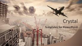  Presentation with flight invetors - Slide set enhanced with violet fries - healthy food two fried sea background and a coral colored foreground