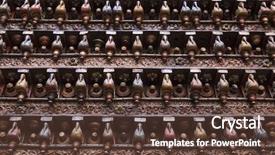  Presentation with city india - Presentation enhanced with city rajasthan state in india background and a tawny brown colored foreground