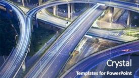  Presentation with ho chi minh city - Presentation with city scape of the hangzhong background and a ocean colored foreground