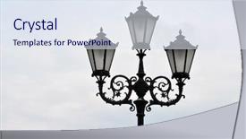  Presentation with ukraine - Audience pleasing presentation theme consisting of city scapes street lamp - kiev ukraine - may 15 backdrop and a sky blue colored foreground