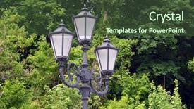  Presentation with election 2016 - Presentation featuring city scapes street lamp - kiev ukraine - may 15 background and a  colored foreground