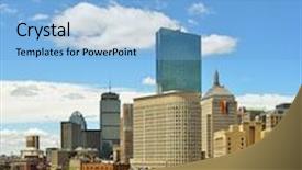  Presentation with rainbow flag - Colorful PPT layouts enhanced with city skyline and rainbow flag during boston pride month june 2016 backdrop and a light blue colored foreground