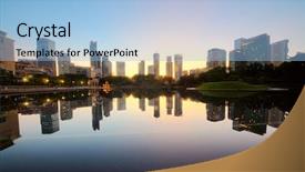  Presentation with kuala lumpur malaysia skyline - Beautiful theme featuring businesswoman is using smart phone in bright office shallow depth of field backdrop and a light gray colored foreground