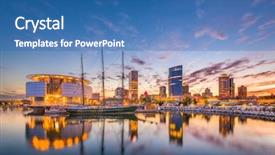  Presentation with wisconsin - Beautiful PPT layouts featuring milwaukee wisconsin usa downtown city skyline on lake michigan at twilight backdrop and a teal colored foreground