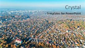  Presentation with traffic road - PPT theme enhanced with city-traffic-road-with-modern background and a light blue colored foreground