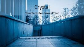  Presentation with snow storm city parks - Theme enhanced with city underground parking shanghai china background and a light blue colored foreground