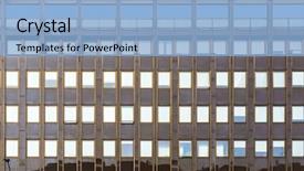  Presentation with modern school building - Amazing PPT layouts having city universal modern architecture building backdrop and a light blue colored foreground