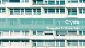  Presentation with architecture city - Amazing PPT theme having city universal modern architecture building backdrop and a seafoam green colored foreground