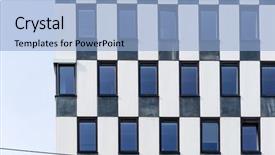  Presentation with architecture city - Colorful theme enhanced with city universal modern architecture building backdrop and a  colored foreground