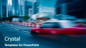  Presentation with hong kong china - Cool new slide deck with cityscape and road traffic hong kong china backdrop and a ocean colored foreground