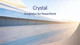  Presentation with cityscape - Cool new PPT layouts with cityscape and skyline of harbin backdrop and a sky blue colored foreground