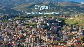  Presentation with middle east - Slide deck consisting of cityscape in beeka valley lebanon background and a ocean colored foreground